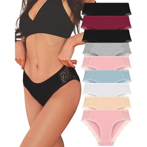 image:imageSth Big 9 Pack Womens Cotton Cheeky Bikini Panties Low Rise Soft Stretch Sexy Lace Hipster Underwear SXL